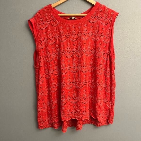 Democracy Eyelet Lace Top - Picture 1 of 3